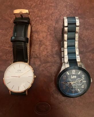 Coppia orologi classico e sportivo