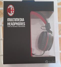 cuffie auricolari A.C.Milan  con microfono