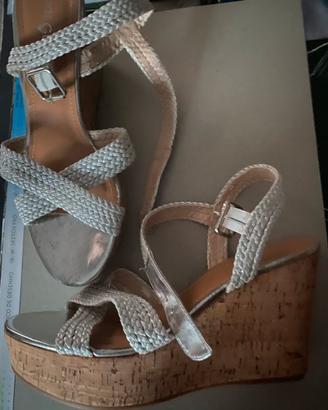 Sandali argento marca Pregunta tg 39