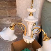 Lampadario placcato oro