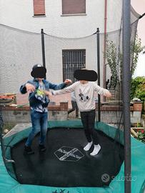 Trampolino con rete di protezione Domyos