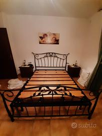letto matrimoniale  in ferro battuto