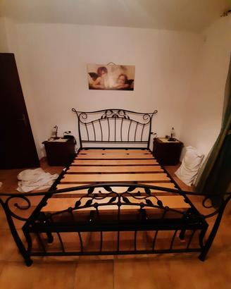 letto matrimoniale  in ferro battuto