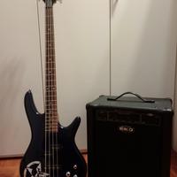 BASSO IBANEZ GSR 200 E AMPLIFICATORE COME NUOVI