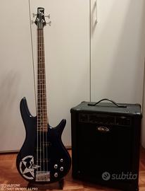 BASSO IBANEZ GSR 200 E AMPLIFICATORE COME NUOVI