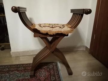 Coppia di sedie Savonarola