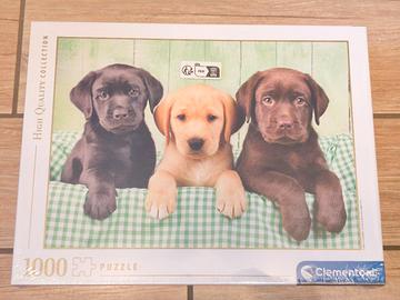 Puzzle 1000 pezzi Clementoni Cuccioli Labrador