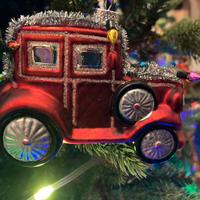 Addobbo per albero di natale in vetro soffiato