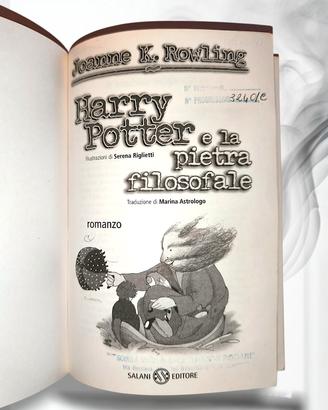 Harry Potter e la Pietra Filosofale PRIMA STAMPA 