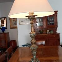 Lampada Candeliere in rame adattato a lume