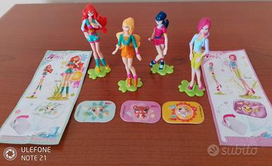 4 personaggi Winx sorpresine Kinder