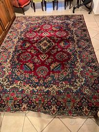 Tappeto iraniano Yazd imperiale vintage 350x250