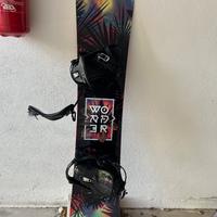 Tavola snowboard e attacchi