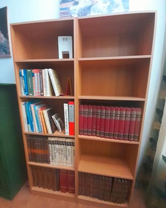 Libreria a doppio scaffale