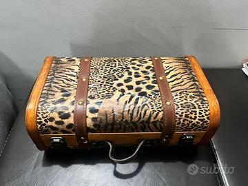 Valigia Baule Vintage Leopardato – Decorazione / P
