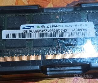 Ram ddr3 2gb+2gb 204 pin per portatile