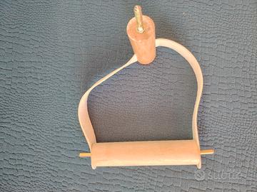 appendi/porta asciugamani in bambù/bamboo e gomma 