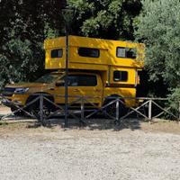 Cella abitativa per pickup scarrabile autocostrita