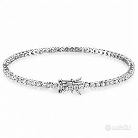 Bracciale Tennis Argento 925 con Zirconi 2 mm -18