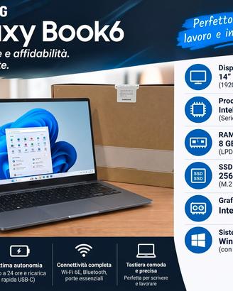 Samsung Galaxy Book6 NUOVO SIGILLATO IN SCATOLA!