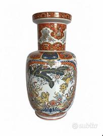 Vaso Ceramica Italiana Stile Chinoiserie Vintage