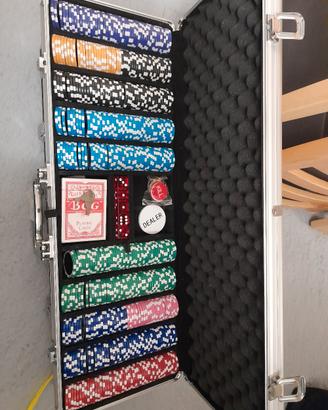 Fiches 500 pezzi per gioco Poker