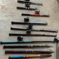 Canne da pesca vintage