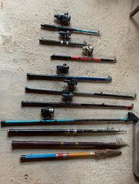 Canne da pesca vintage
