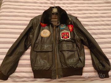 Giubbotto in pelle simil Top Gun G-1