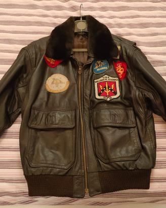 Giubbotto in pelle simil Top Gun G-1