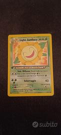 carta Pokemon light Sunflora prima edizione