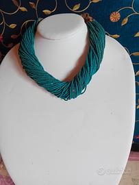 collana etnica Naga perline