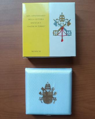 vaticano 1993 - moneta pacem in terris  argento