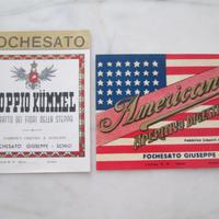 Vecchie etichette per bottiglie