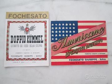 Vecchie etichette per bottiglie