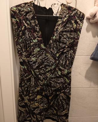 nuovo con cartelletta Zara mini vestito 