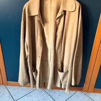 Giacca in pelle scamosciata