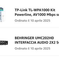 Power line + scheda interfaccia audio 