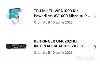 Power line + scheda interfaccia audio 