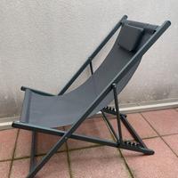 Sedia sdraio lettino pieghevole