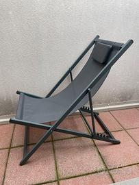 Sedia sdraio lettino pieghevole