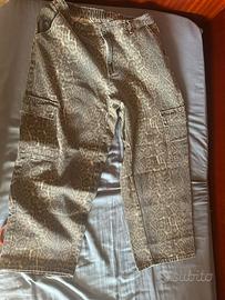 Jeansjeans leopardato elasticizzato