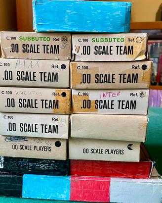 Lotto “derby” 14 squadre Subbuteo piu’ una in omag