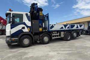 Scania G440 4 assi ribaltabile e gru