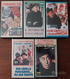 Lotto 5 vhs DON CAMILLO E PEPPONE Eden Video RARE!