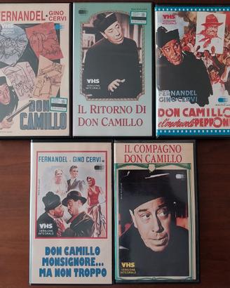 Lotto 5 vhs DON CAMILLO E PEPPONE Eden Video RARE!