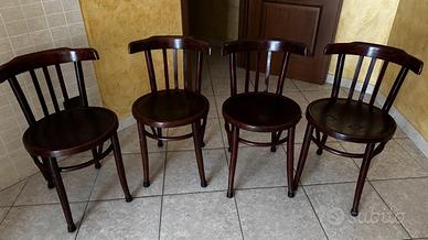 4 sedie modernariato bistro inglese