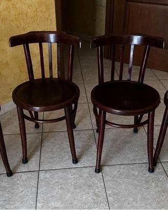 4 sedie modernariato bistro inglese
