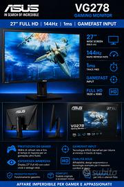 ASUS VG278 27” Gaming 144Hz 1ms Full HD