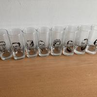 bicchieri con caeicature coll